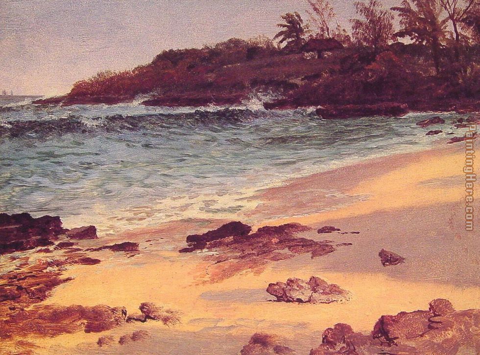 Bahama Cove painting - Albert Bierstadt Bahama Cove art painting